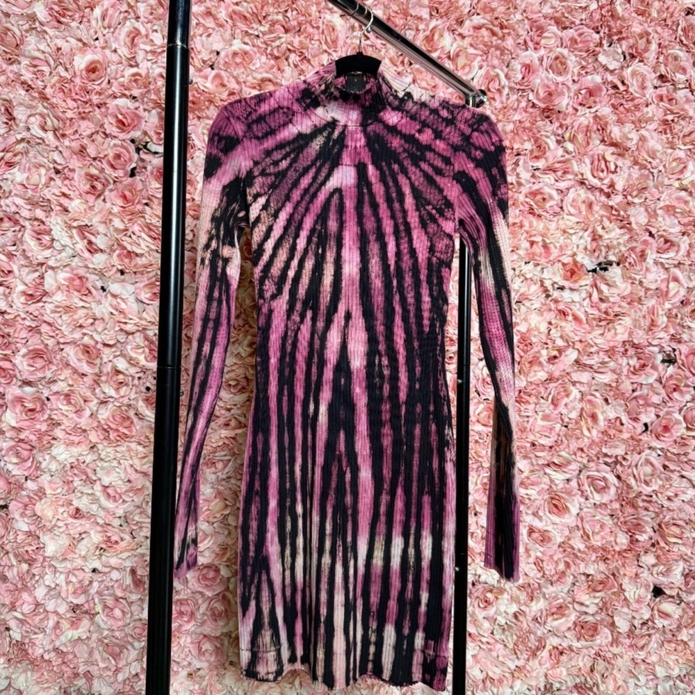 Cotton Citizen Tie-Dye Long Sleeve Dress